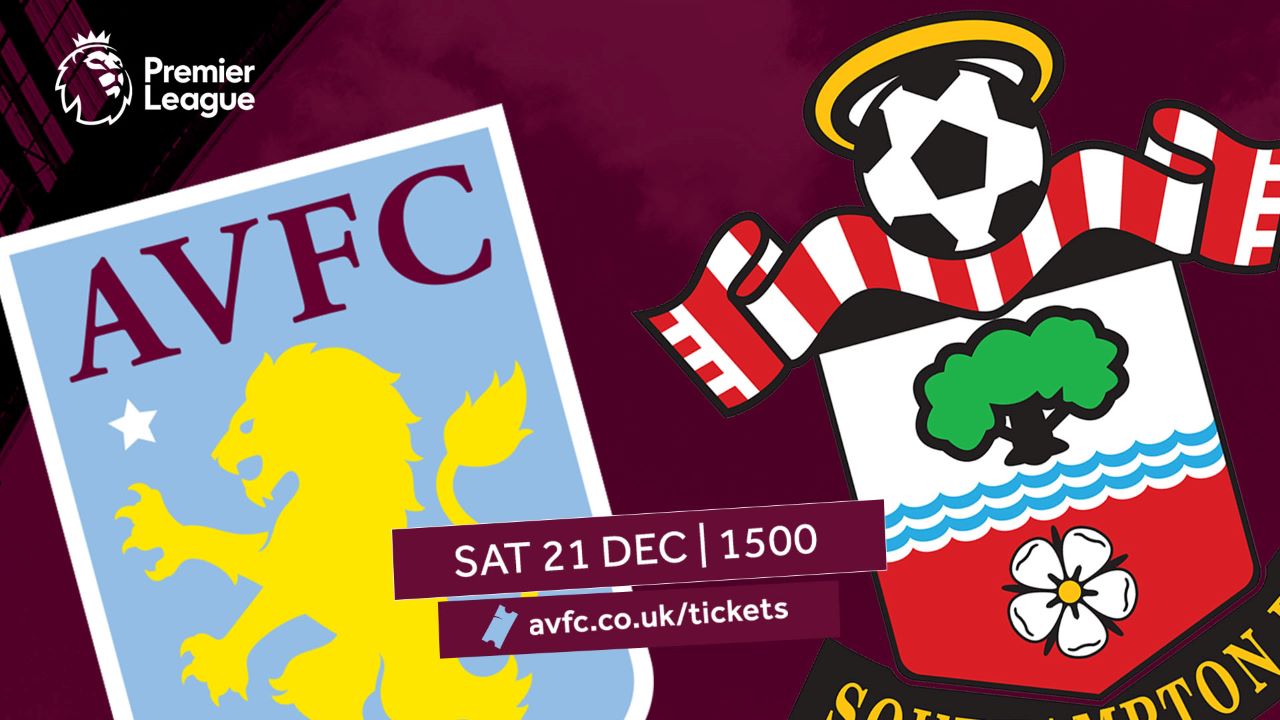 Aston Villa vs Southampton ticket information AVFC AVFC