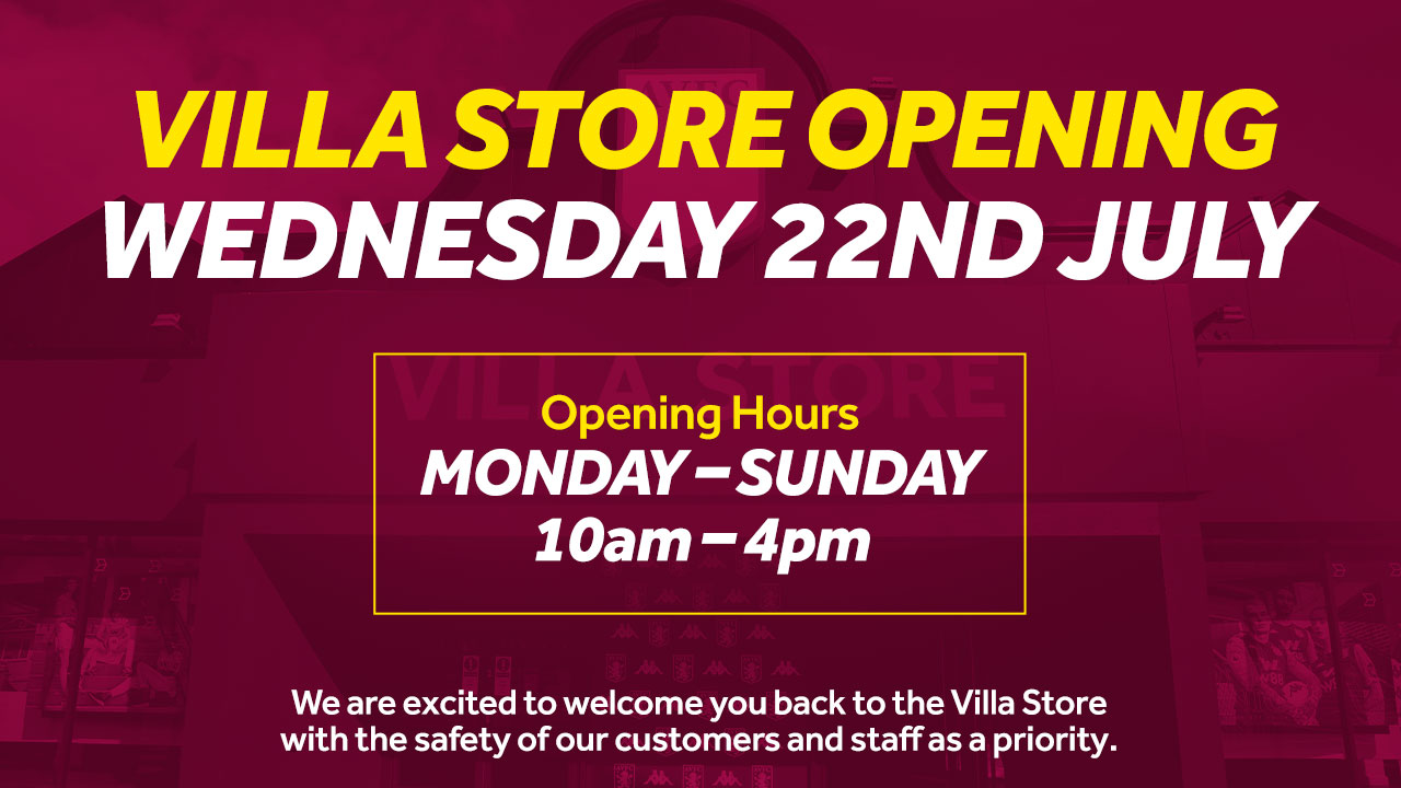 Villa Store reopening on Wednesday