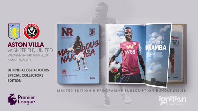 Limited editions of Villa matchday programme! 