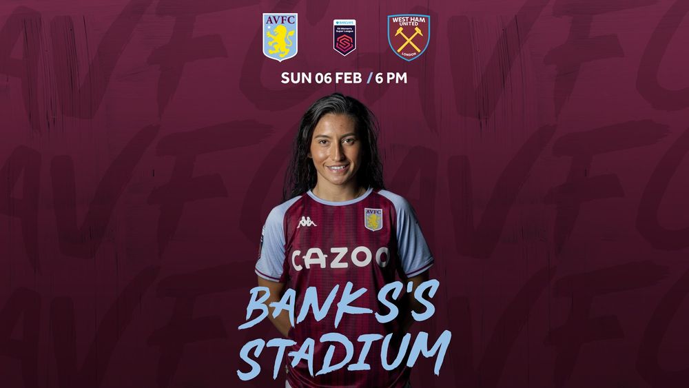 Aston Villa Women West Ham Ticket Details Avfc