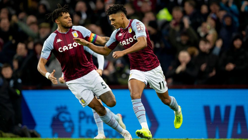 Aston Villa take on Manchester City in the Premier League.