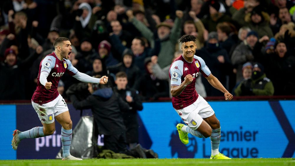 Aston Villa take on Manchester City in the Premier League.