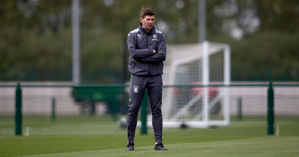 Aston Villa training pre-Norwich