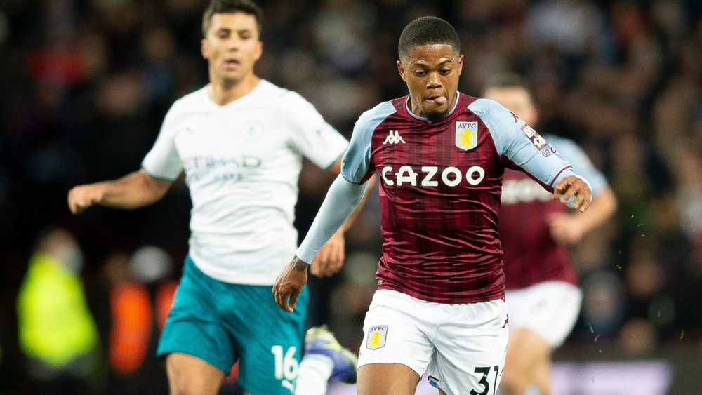 Aston Villa take on Manchester City in the Premier League.