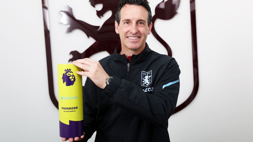 Unai Emery, Manager of the Month.