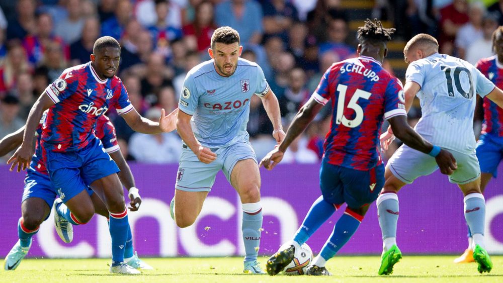 Aston Villa face Crystal Palace in the Premier League.