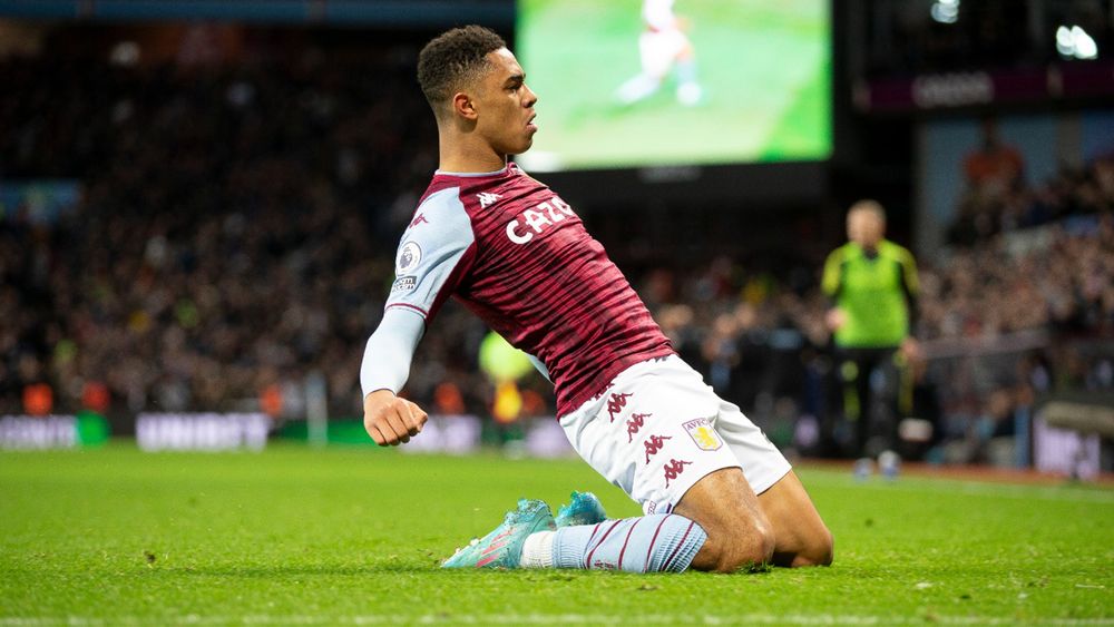 Aston Villa v Leeds United in the Premier League.
