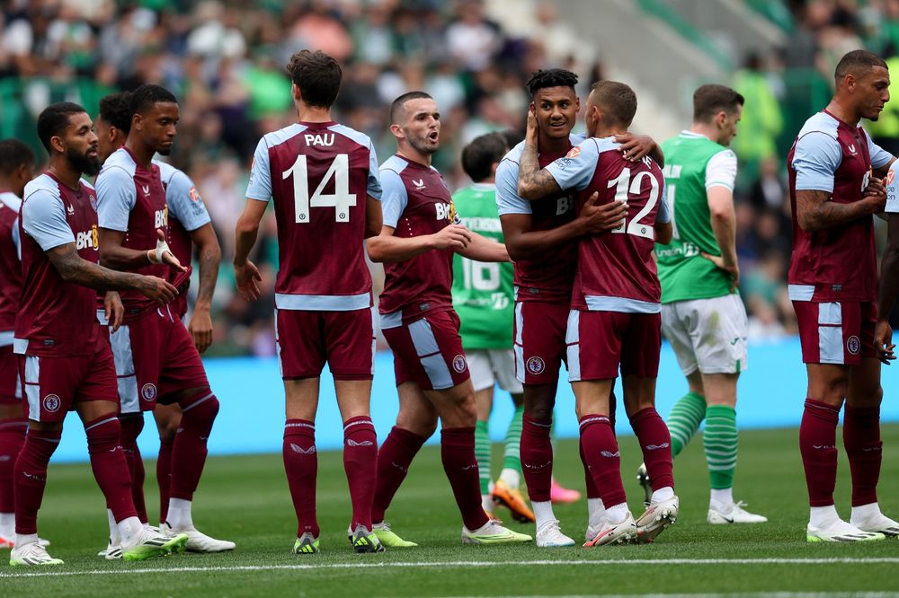 Ollie Watkins v Hibernian.