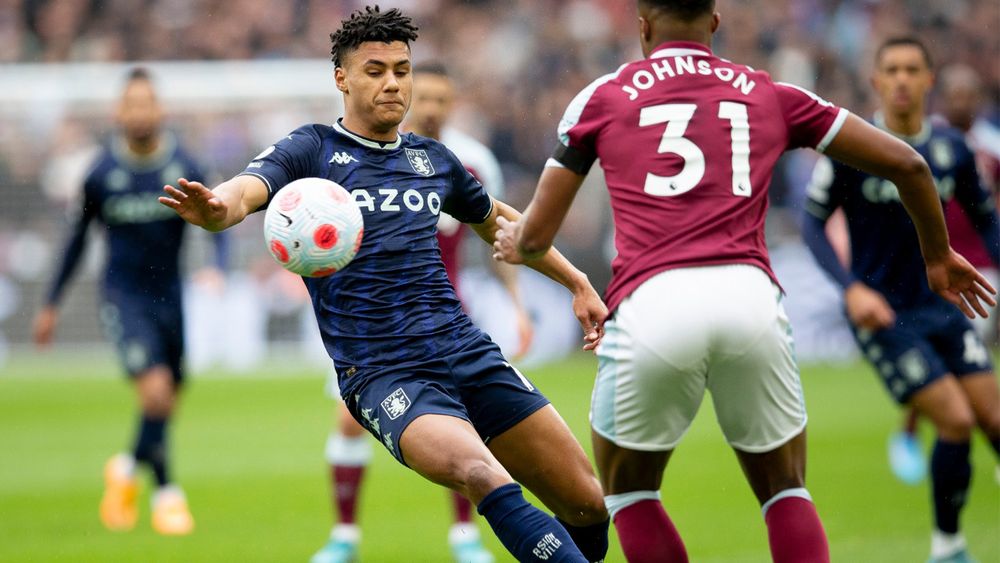 Aston Villa take on West Ham in the Premier League.