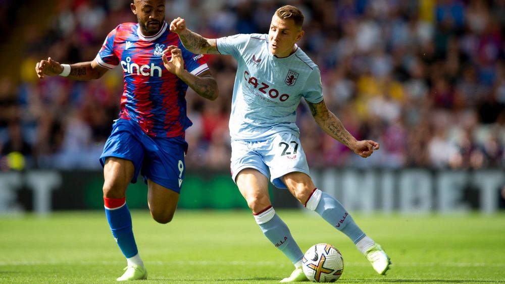 Aston Villa face Crystal Palace in the Premier League.