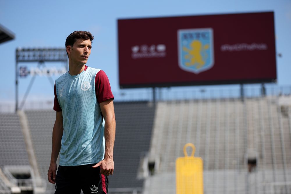 Aston Villa training at Audi Field