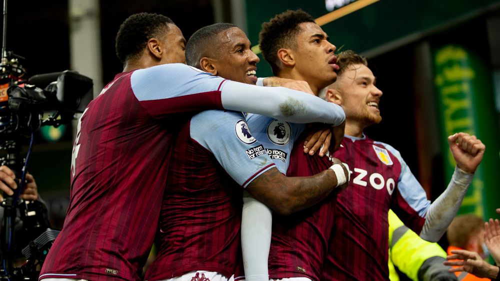 Aston Villa take on Norwich City.