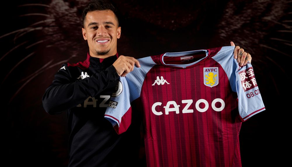 Aston Villa Home Infant Kit 2022-23 with Coutinho 23 printing