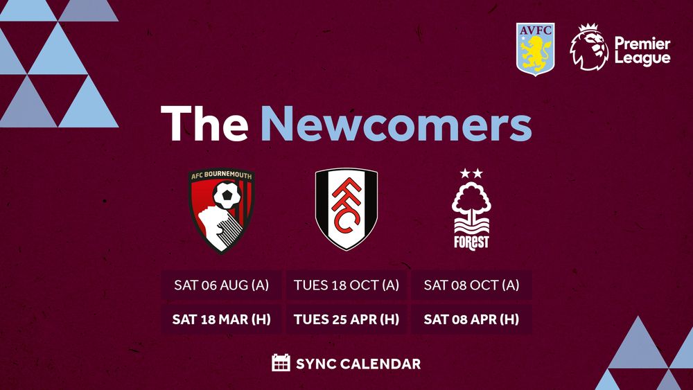 Aston Villa 2022/23 Premier League fixtures