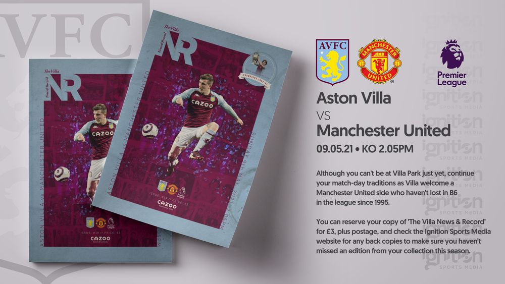 Matchday programme for Man Utd on sale now!