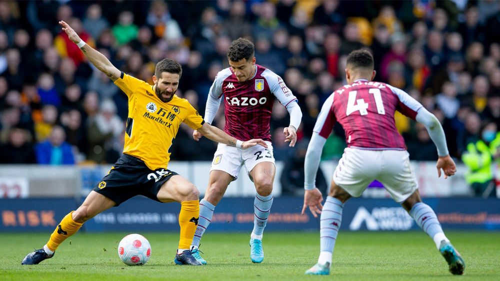 Aston Villa take on Wolves in the Premier League.