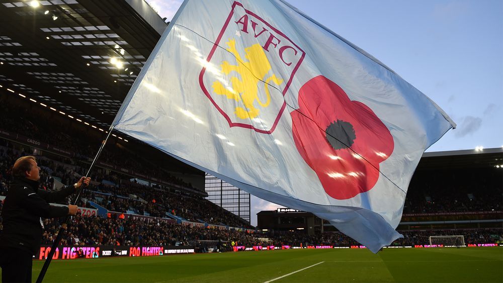 Remembrance Day tribute at Villa Park on Sunday AVFC