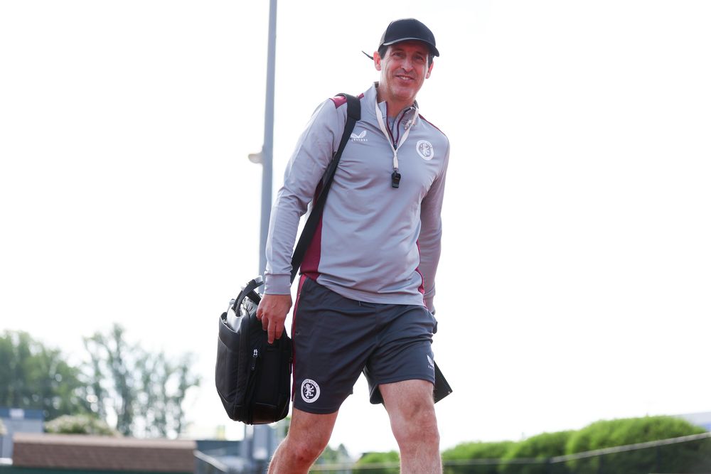 Aston Villa training pre-Brentford