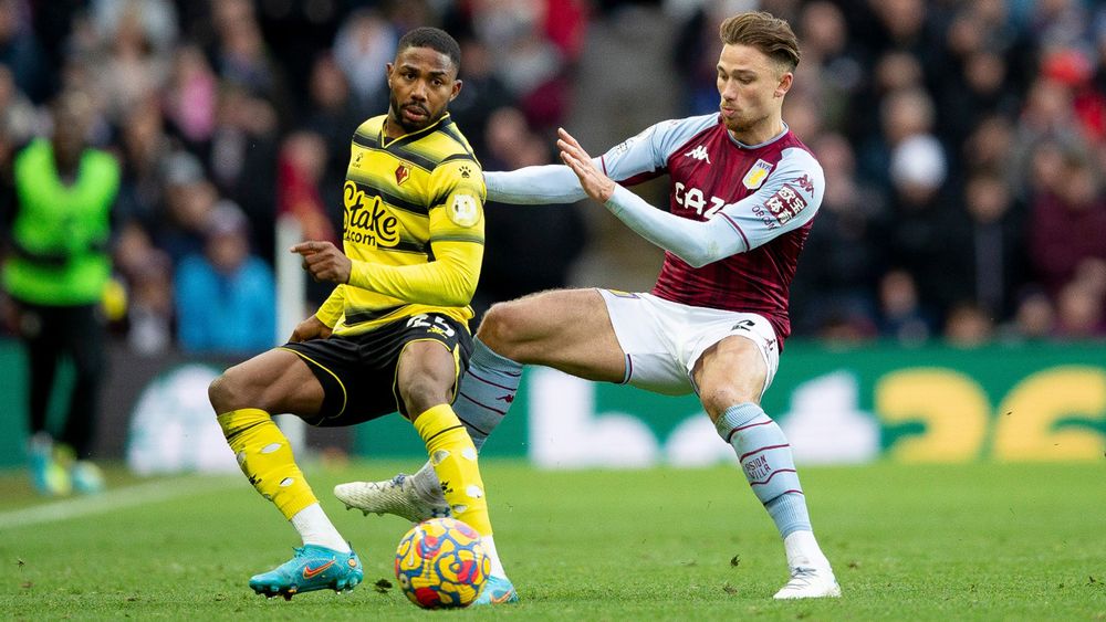 Aston Villa take on Watford in the Premier League.