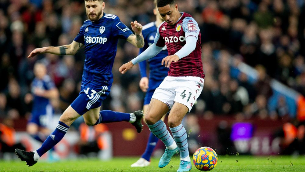 Aston Villa v Leeds United in the Premier League.