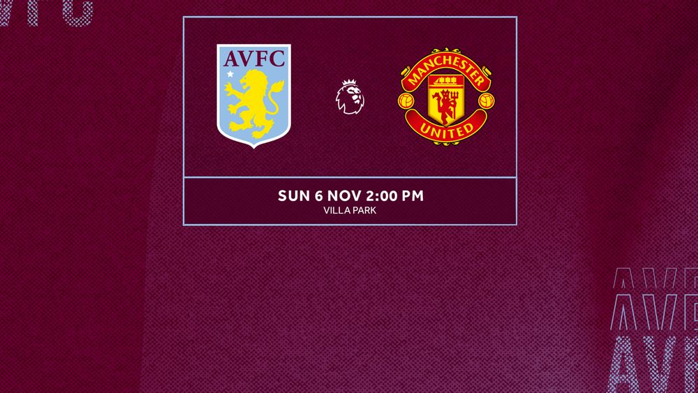 Manchester United ticket details AVFC