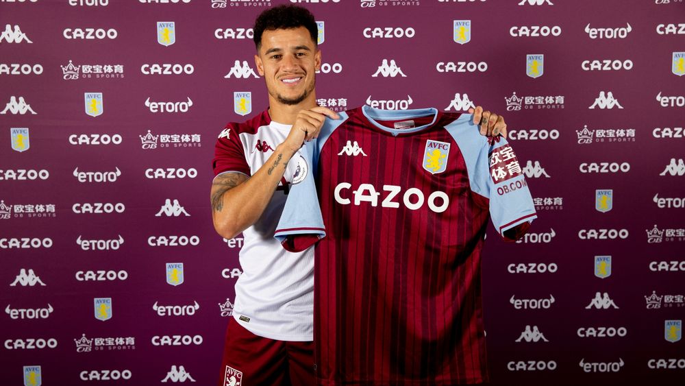  Villa announce Philippe Coutinho signing