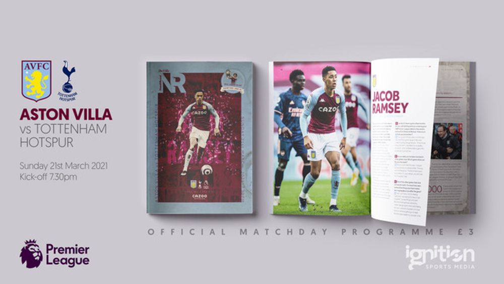 Matchday Programme For Spurs On Sale Now! | AVFC