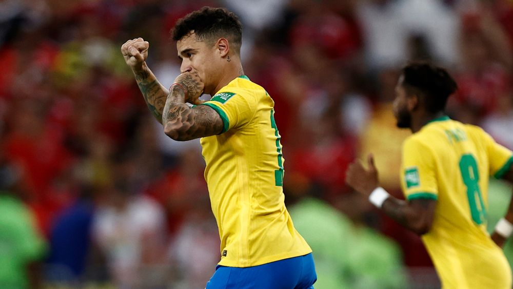  Internationals: Coutinho scores for Brazil