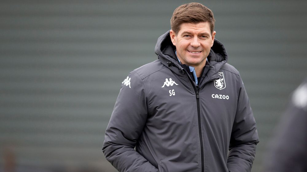 Aston Villa train ahead of hosting Burnley in the Premier League.