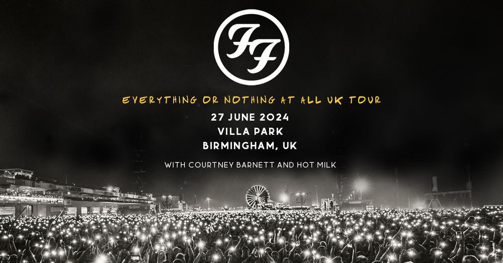 Foo Fighters announce 2024 Villa Park tour date! |