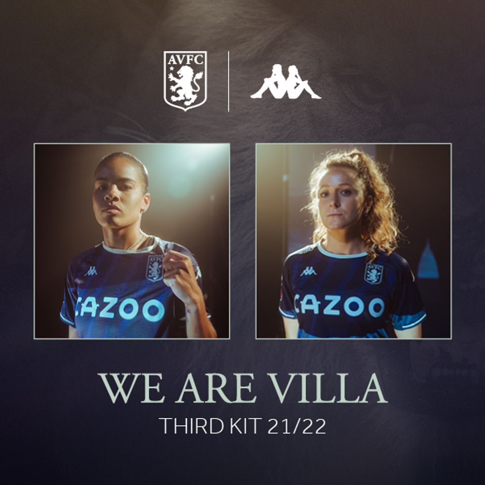 Aston Villa 2021/22 Kappa Third Kit - FOOTBALL FASHION